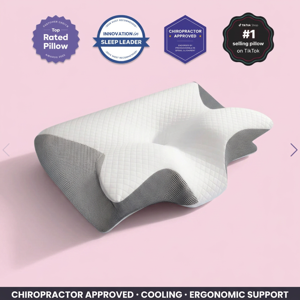 CerviRelief™ Orthopedic Cervical Pillow for Pain Relief & Deep Sleep